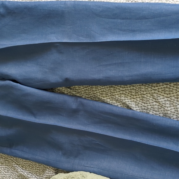 Gap chambray cropped pants sz 14 - Picture 2 of 3